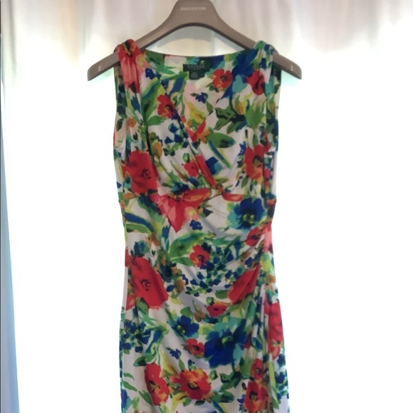 Floral Wrap Style Dress - Picture 1 of 4